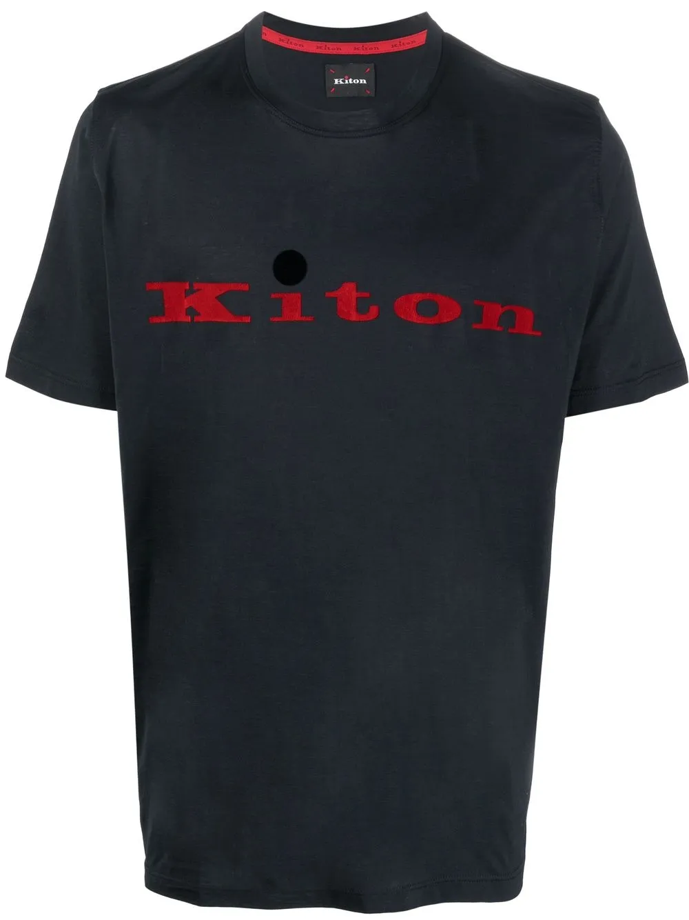 

Kiton playera con logo estampado - Negro