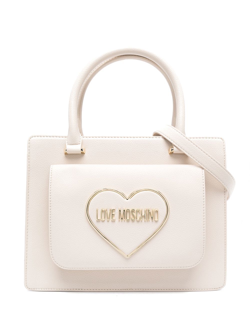 

Love Moschino tote con logo de corazón - Neutro