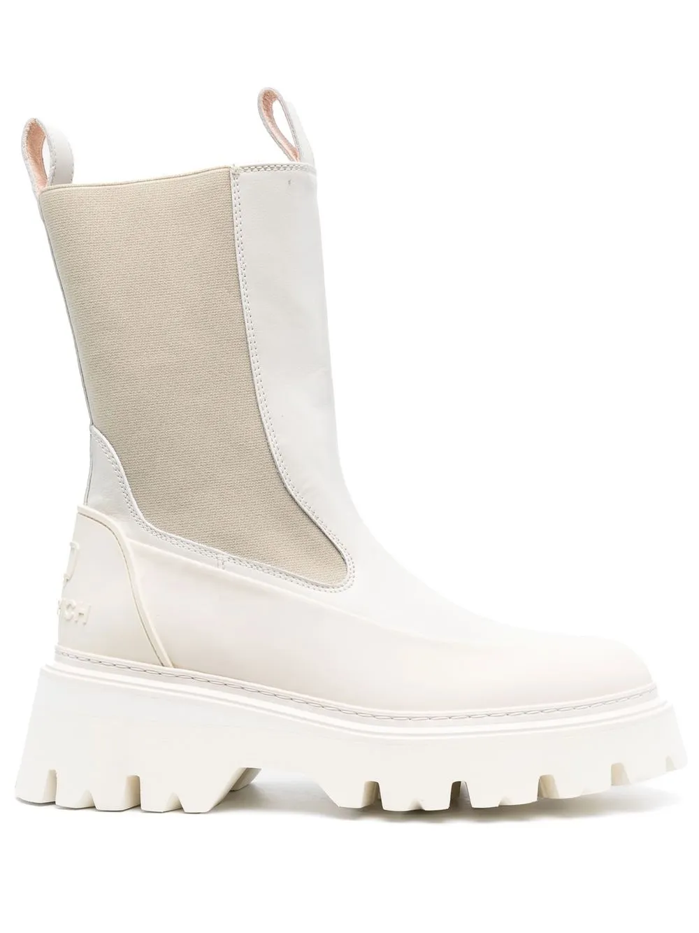 

Woolrich logo-embossed leather Chelsea boots - White