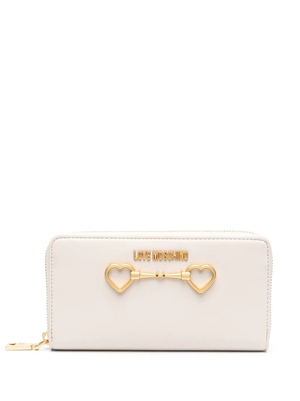 

Love Moschino logo-plaque Continental wallet - Neutrals