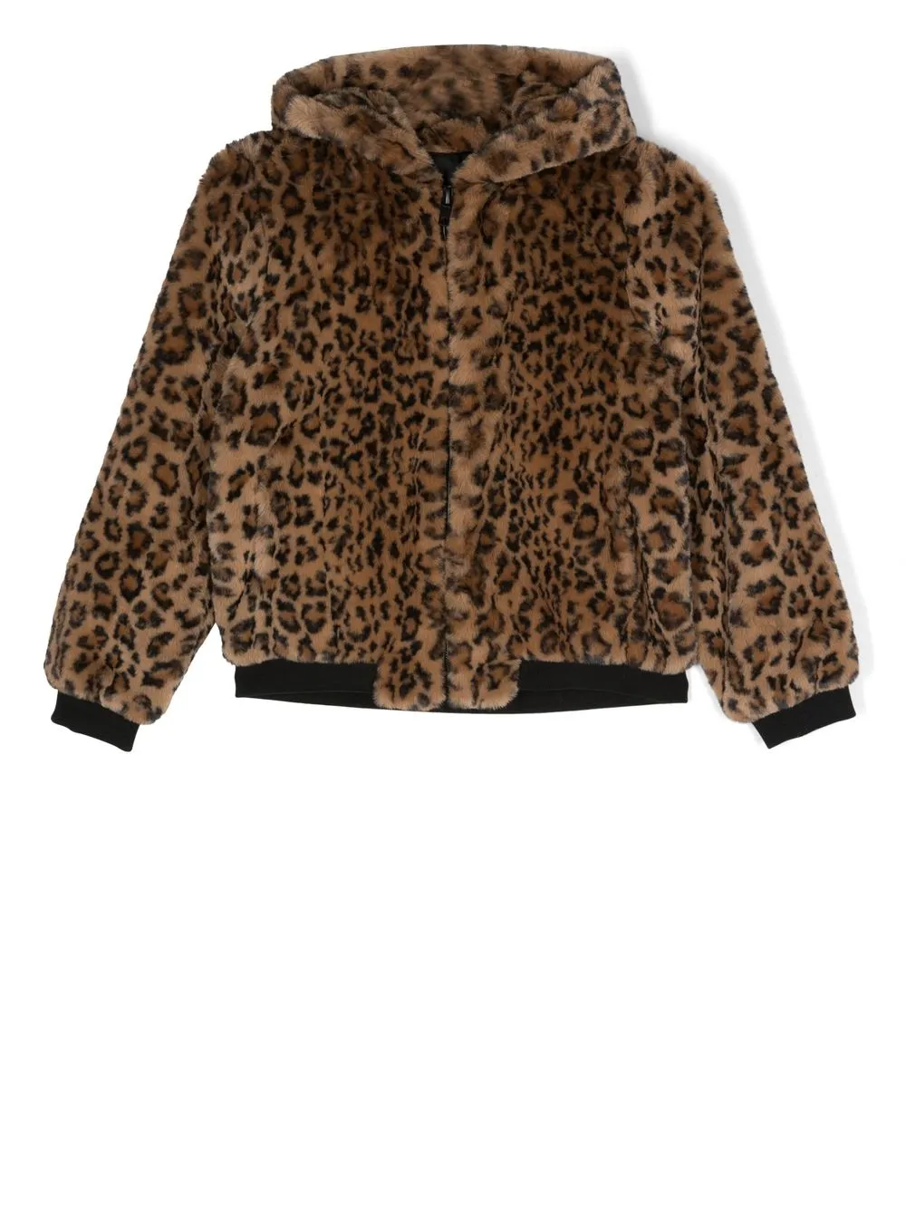 

apparis kids TEEN animal-print long-sleeve jacket - Brown