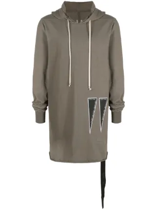 Rick Owens DRKSHDW patch-detail Cotton Hoodie - Farfetch