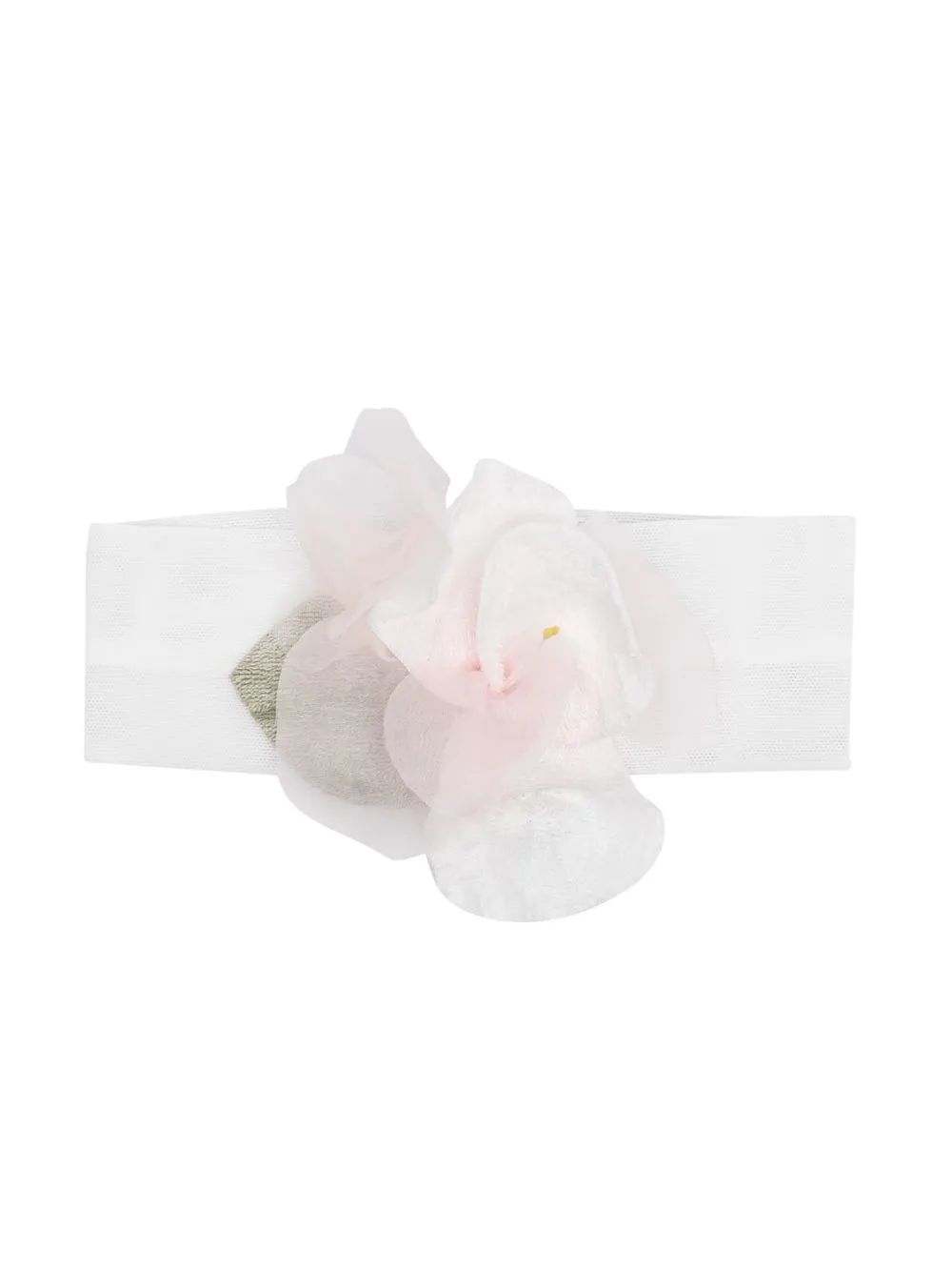 

Colorichiari diadema con aplique floral - Blanco
