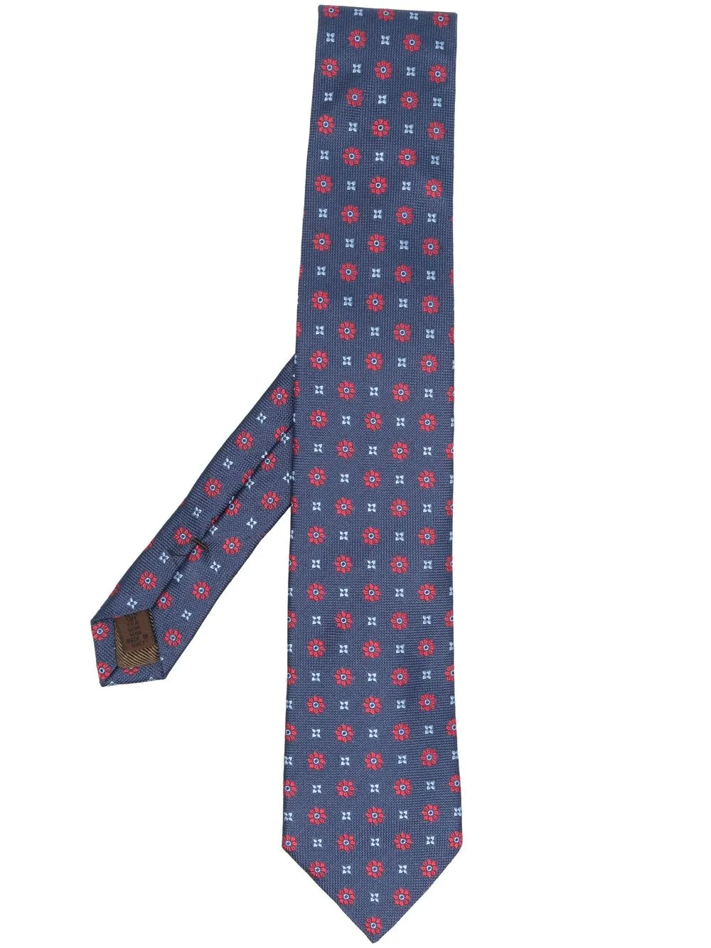 

Church's floral-embroidered silk tie - Blue