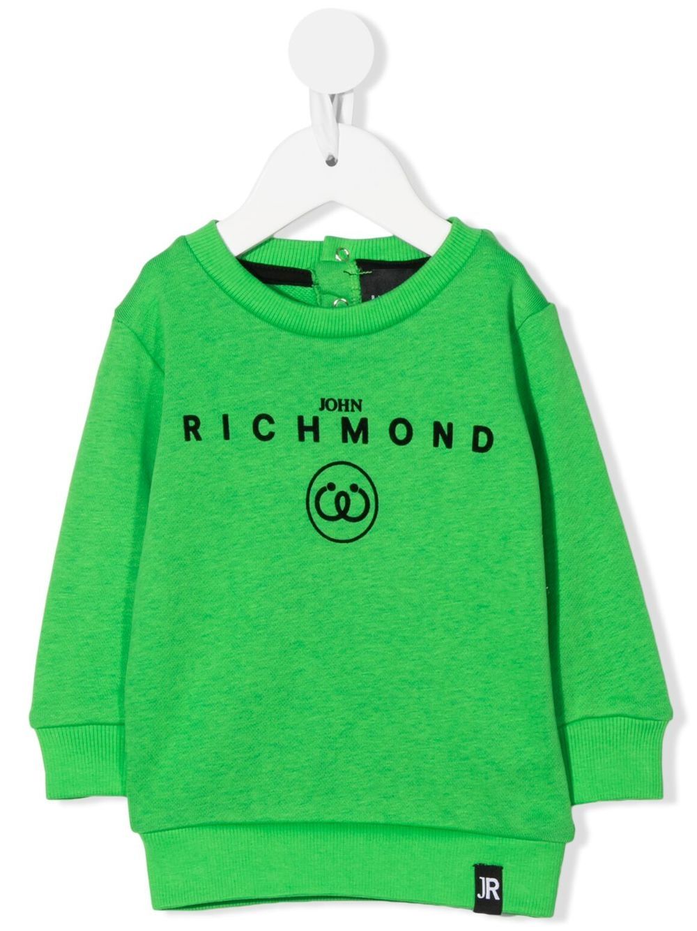 

John Richmond Junior sudadera con logo - Verde