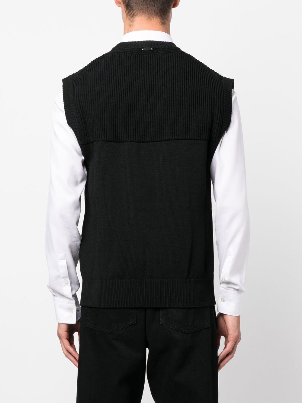 Neil Barrett Cut Out Ribbed Knit Vest Farfetch 9248