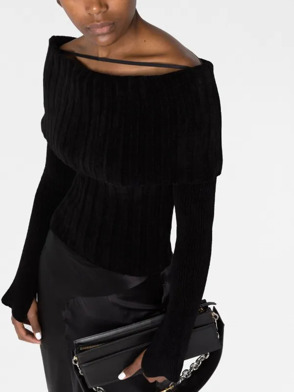 Jacquemus off-shoulder ribbed-knit 