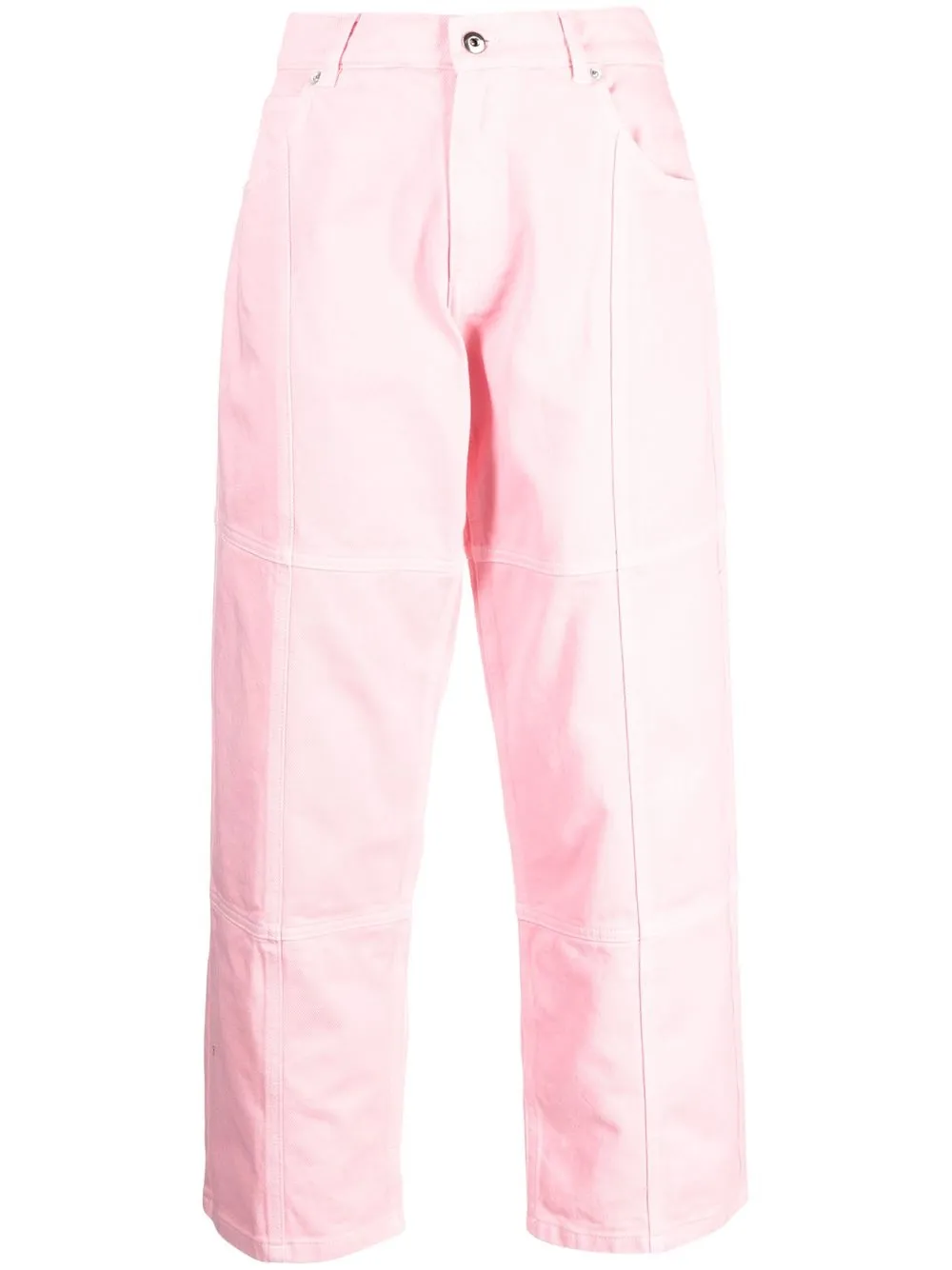 

Liberal Youth Ministry patchwork straight-leg jeans - Pink