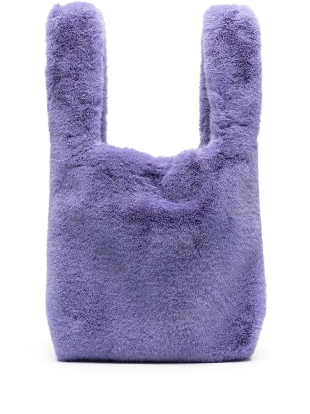 Stand Studio Faux-fur Tote Bag In Violett