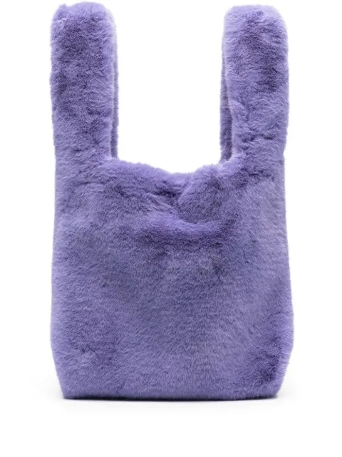 STAND STUDIO faux-fur tote bag