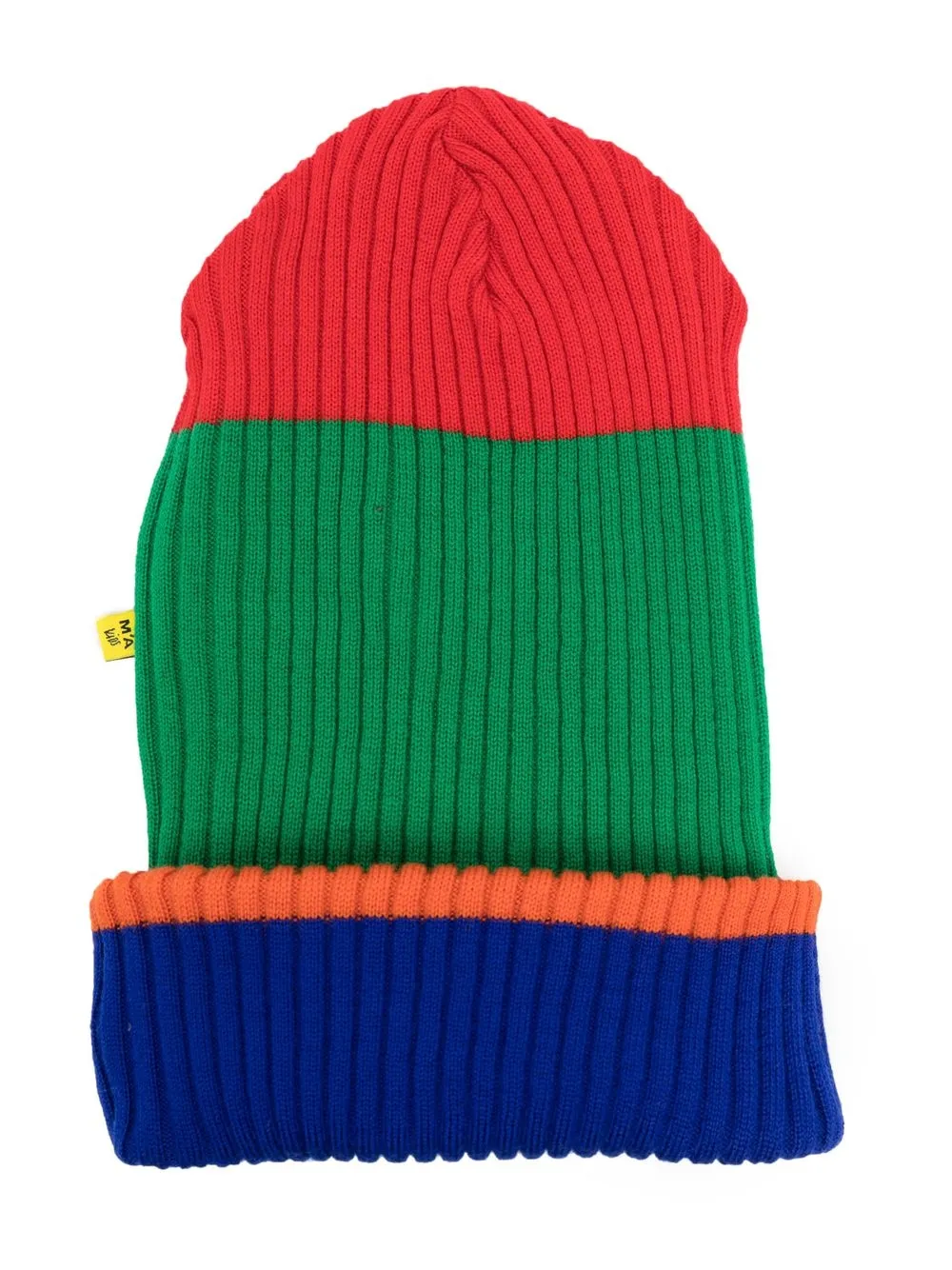 

Marques'Almeida KIDS colour-block rib-knit beanie - Yellow