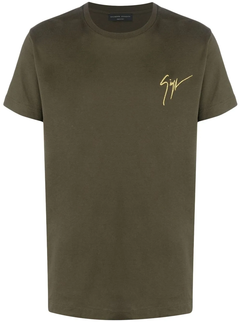 

Giuseppe Zanotti embroidered-logo T-shirt - Green