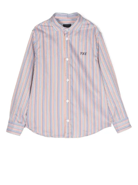 Fay Kids  striped long-sleeve shirt