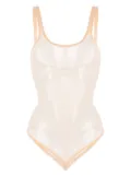 Wolford semi-sheer tulle bodysuit - Neutrals