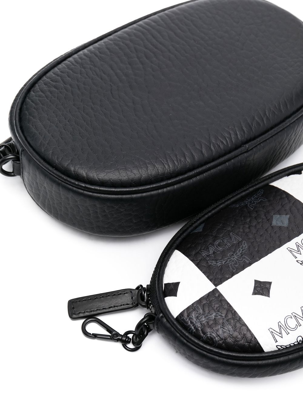 MCM Small Aren Checkerboard Logo Crossbody Bag - Farfetch