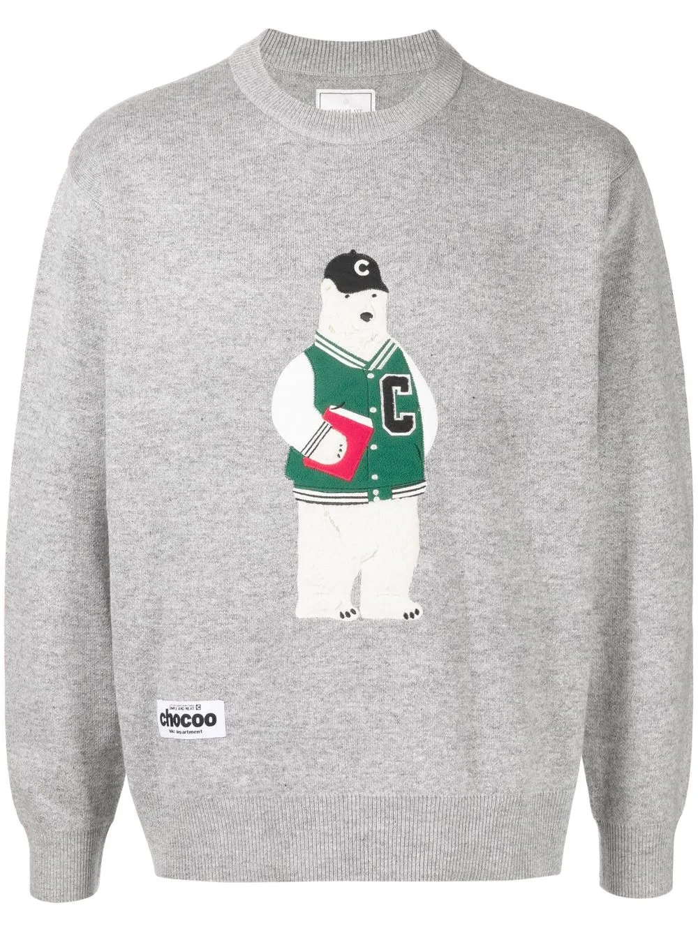 

CHOCOOLATE Polar Bear knit sweater - Grey