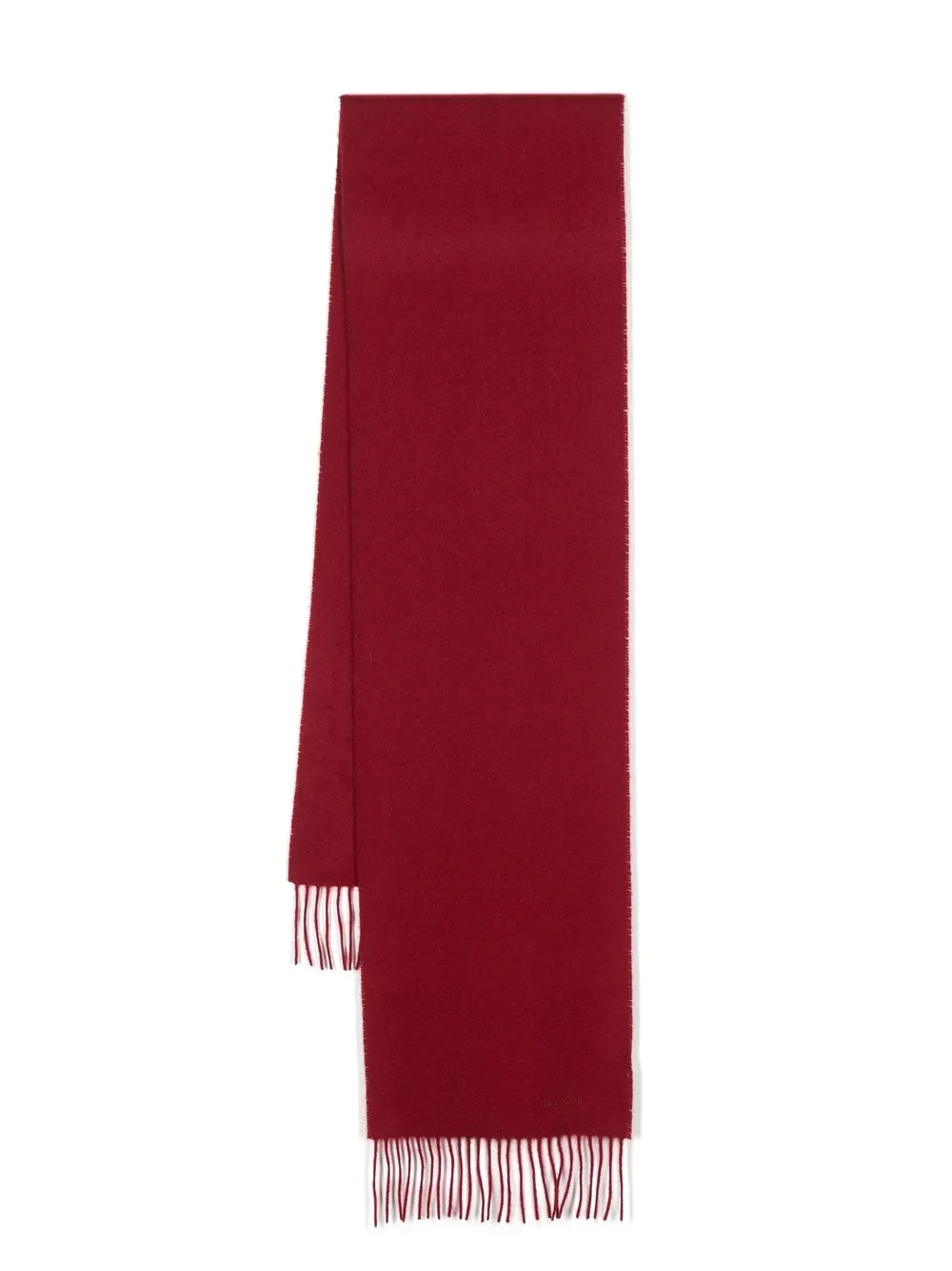 

Paul Smith fringed cashmere scarf - Red