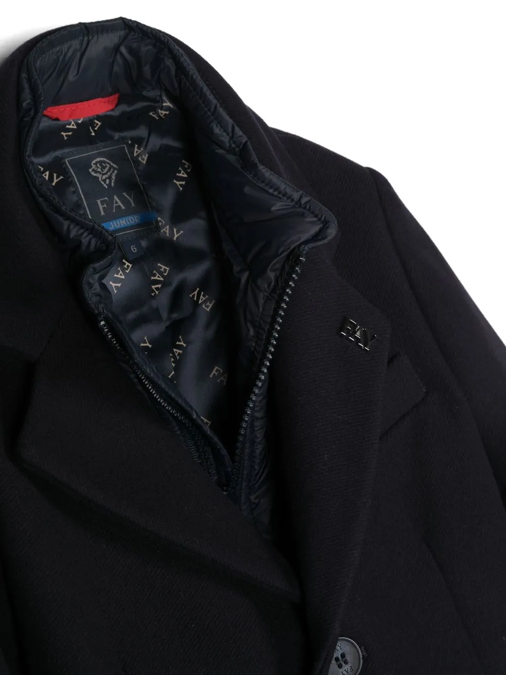 Layered Single-Breasted Coat