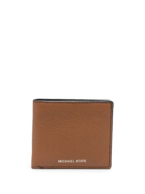 Michael Michael Kors portefeuille en cuir grainé à design pliant 