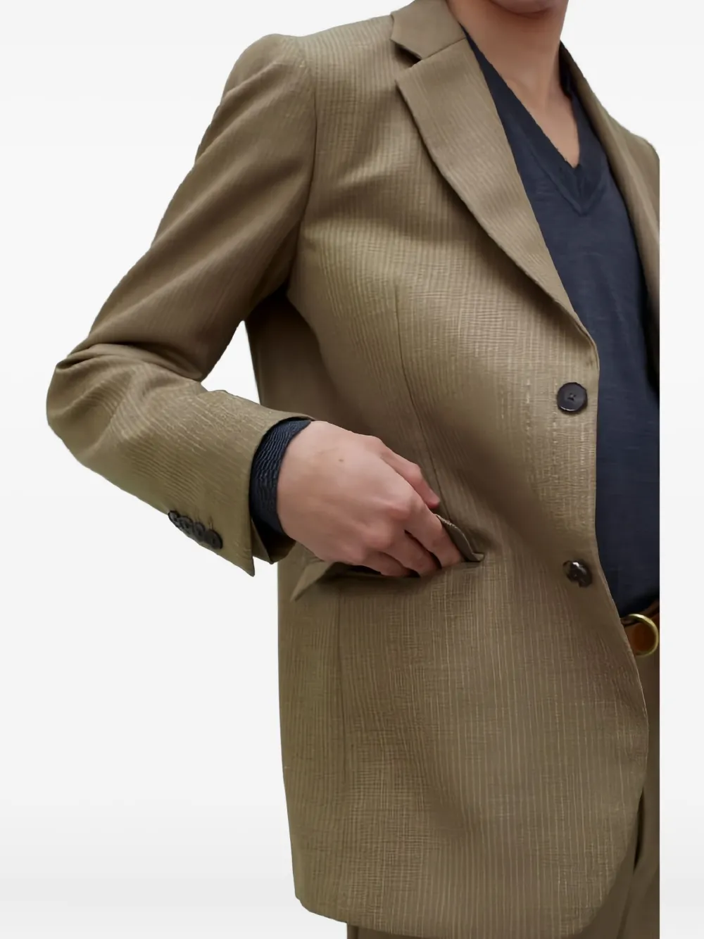 Auralee Wollen blazer Beige