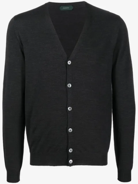 Zanone button-up knitted cardigan