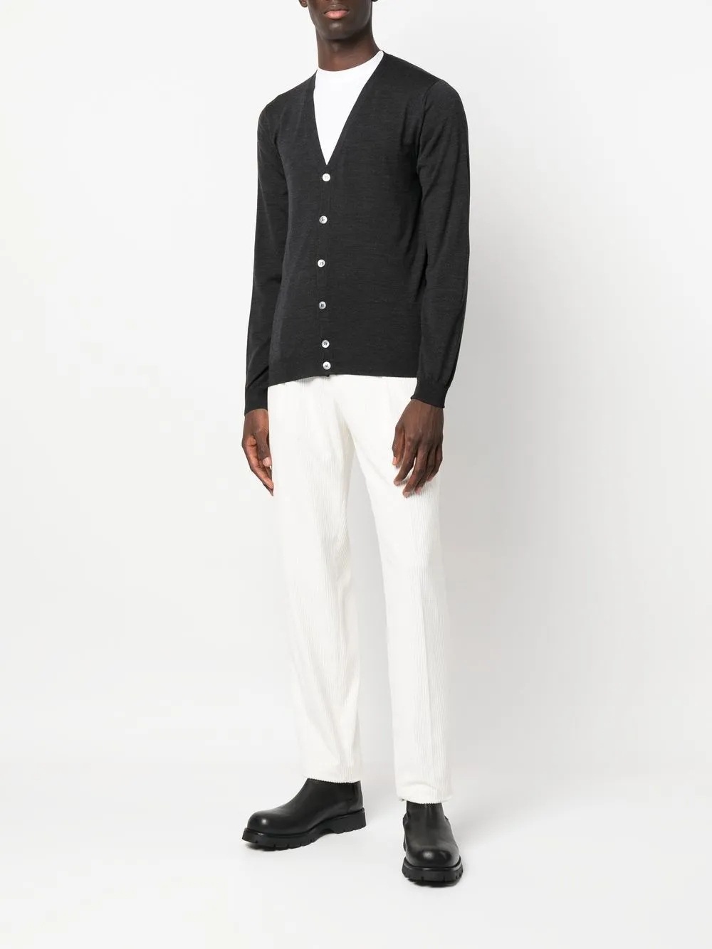 Zanone button-up knitted cardigan | Cardigans | Image 2