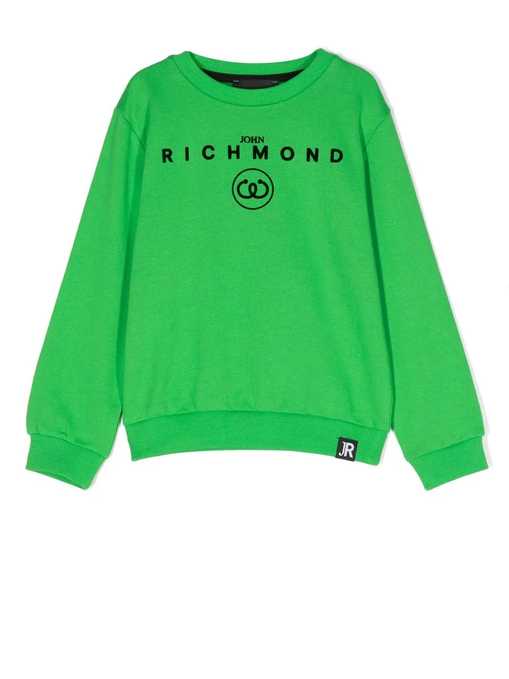 

John Richmond Junior sudadera con logo estampado - Verde