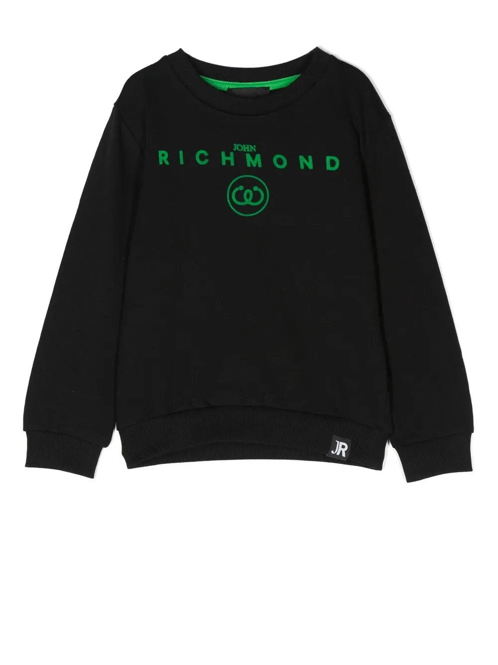 

John Richmond Junior sudadera con logo estampado - Negro