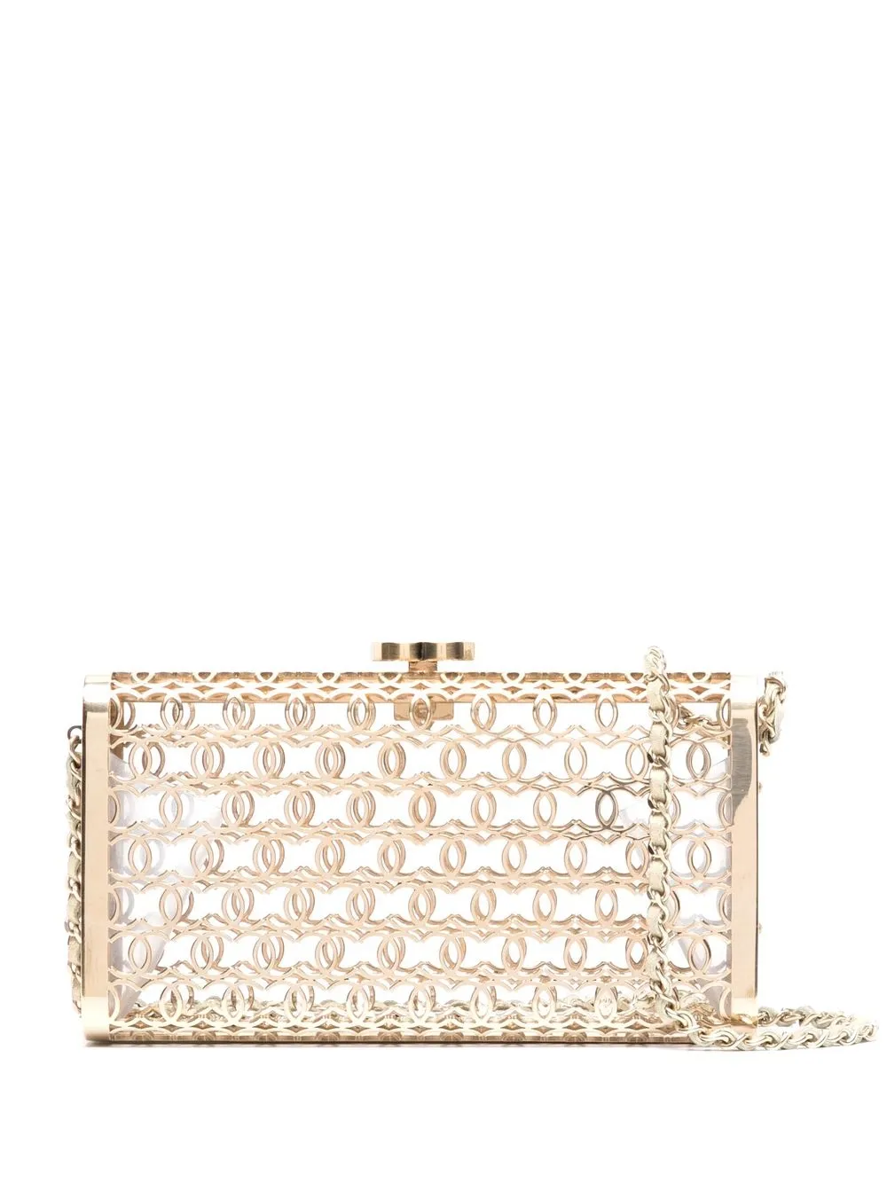 

Chanel Pre-Owned bolsa de mano Moucharabieh 2015 - Dorado