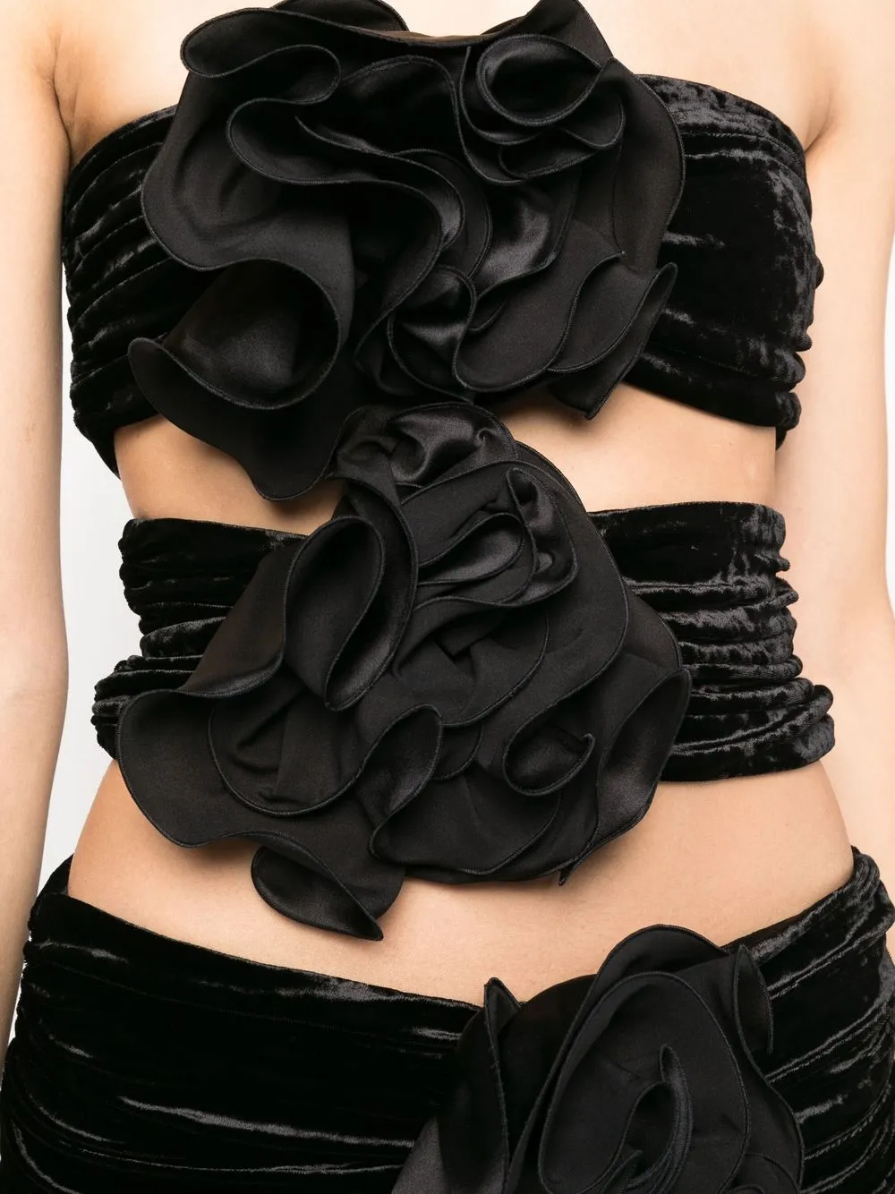 Magda Butrym Strapless floraldetail Dress Farfetch