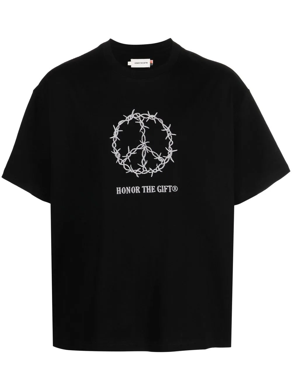 

Honor The Gift slogan-print T-shirt - Black