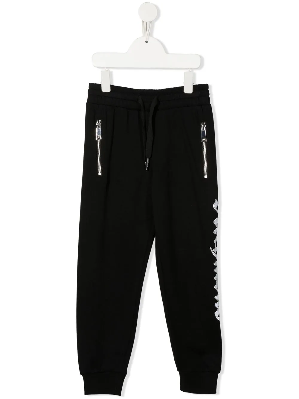 

John Richmond Junior logo-embroidered track pants - Black