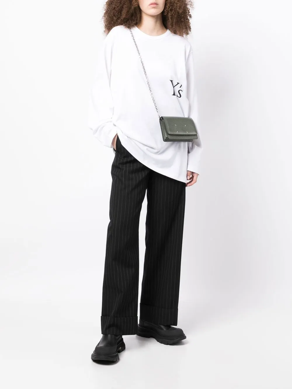 Y's Sweater met logoprint - Wit