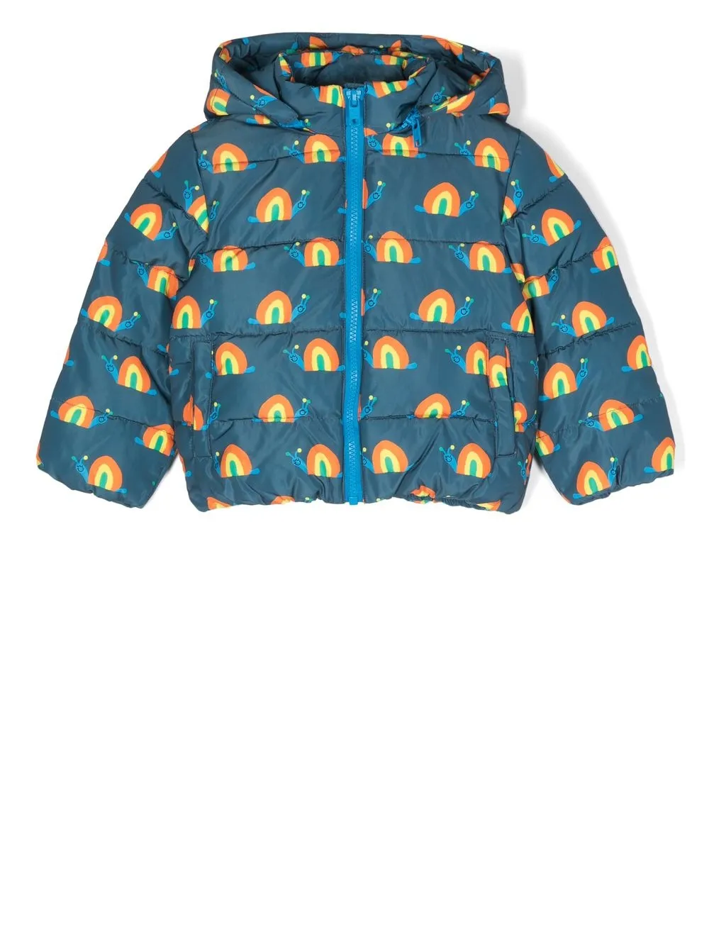 

Stella McCartney Kids chamarra capitonada con capucha - Azul