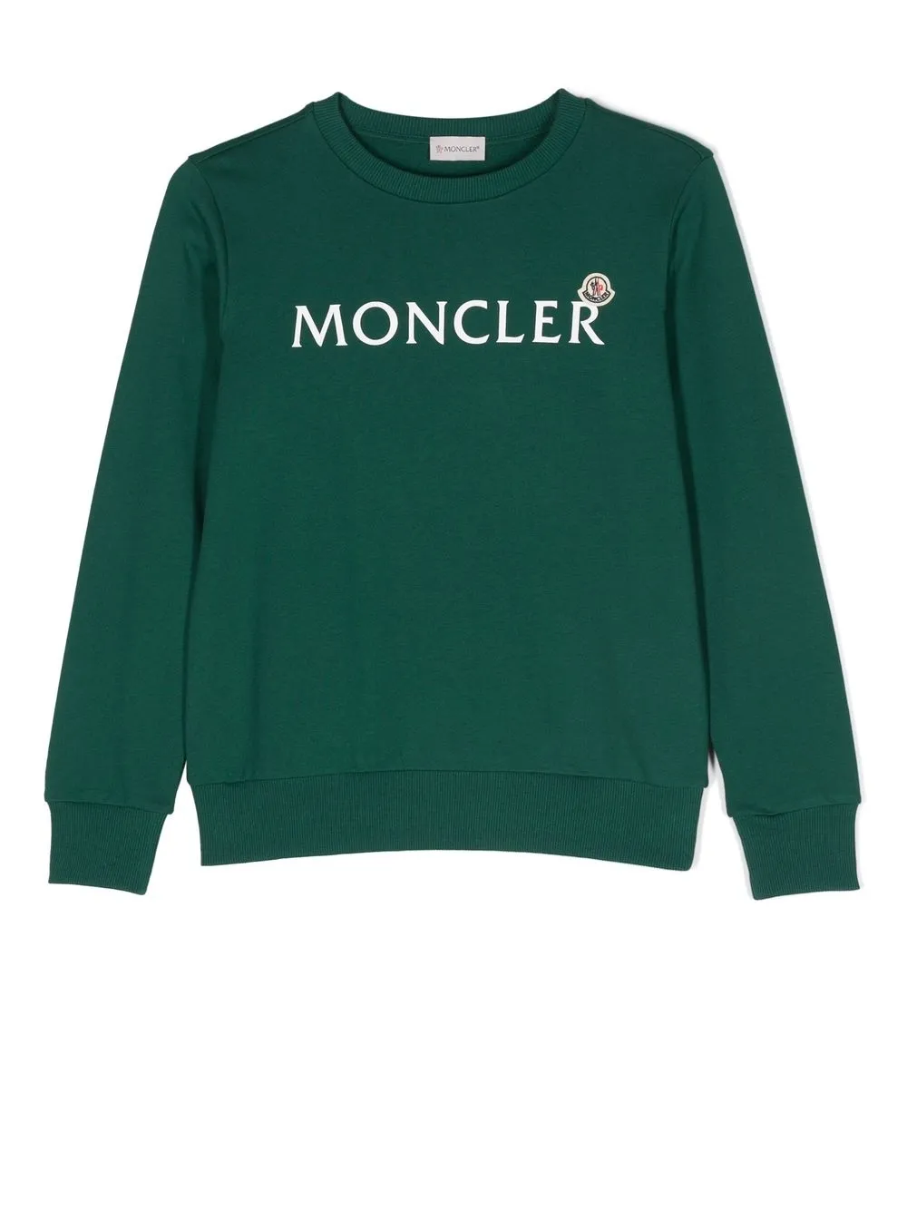 

Moncler Enfant TEEN long-sleeve cotton sweatshirt - Green