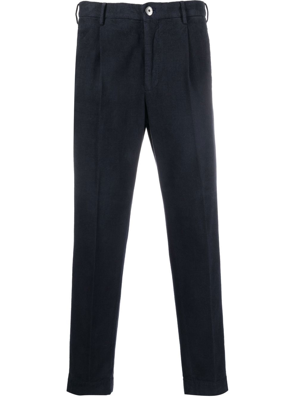 Incotex tapered-leg cotton trousers - Blue