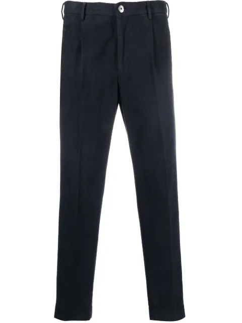 Incotex tapered-leg cotton trousers