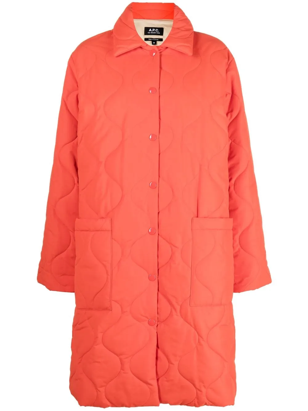 

A.P.C. abrigo Sarah - Naranja