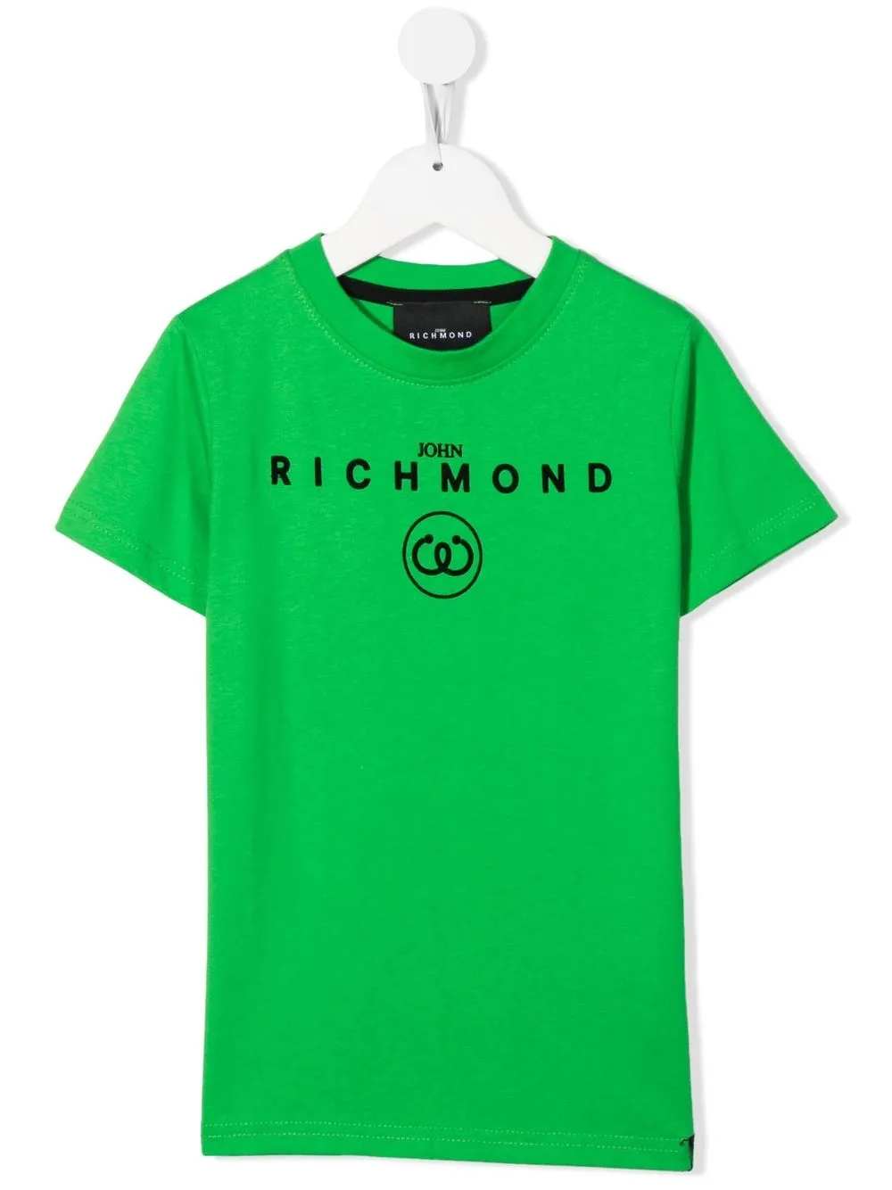 

John Richmond Junior playera con logo afelpado - Verde