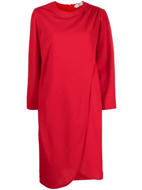 Valentino Garavani Pre-Owned Abito con drappeggio anni '80