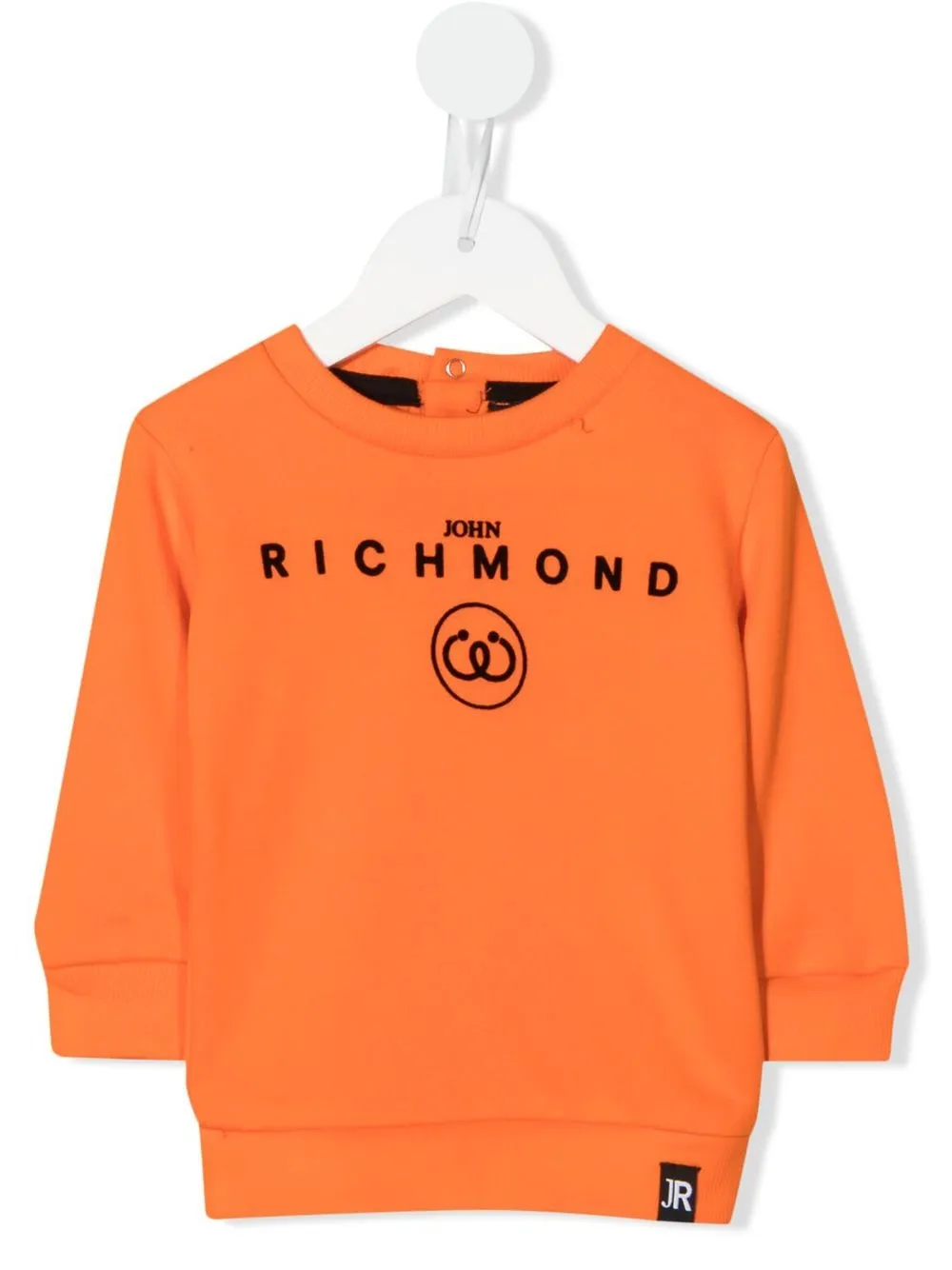 

John Richmond Junior sudadera manga larga con logo estampado - Naranja