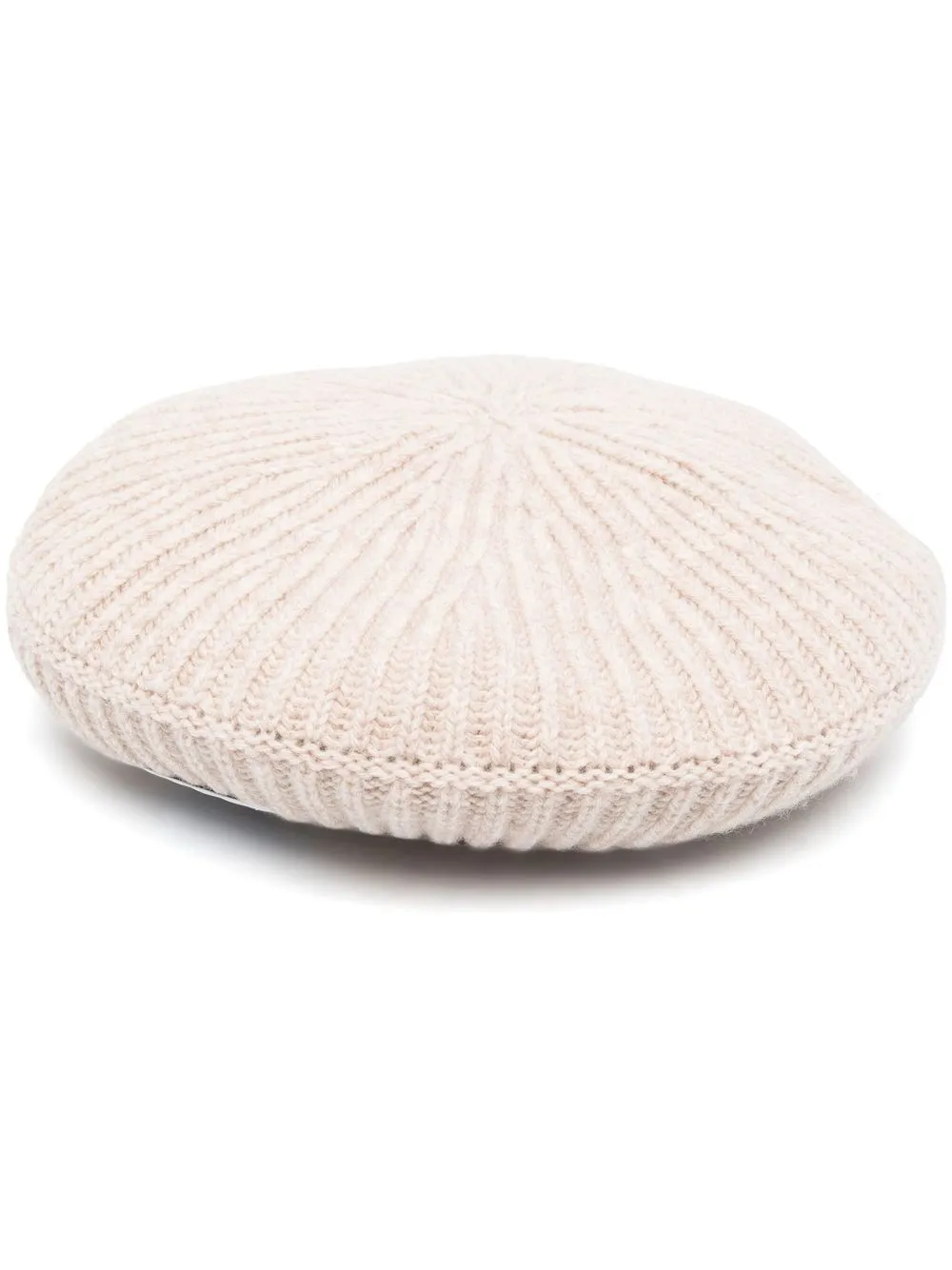 

GANNI ribbed knit beret - Neutrals