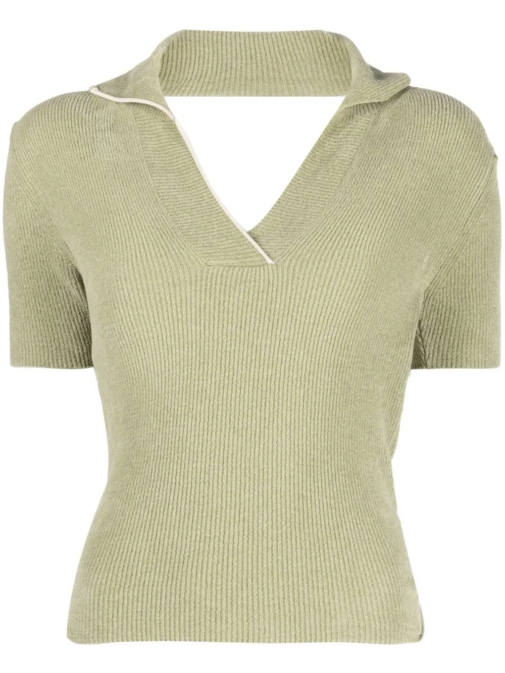 

Jacquemus Bagnu backless knitted top - Green