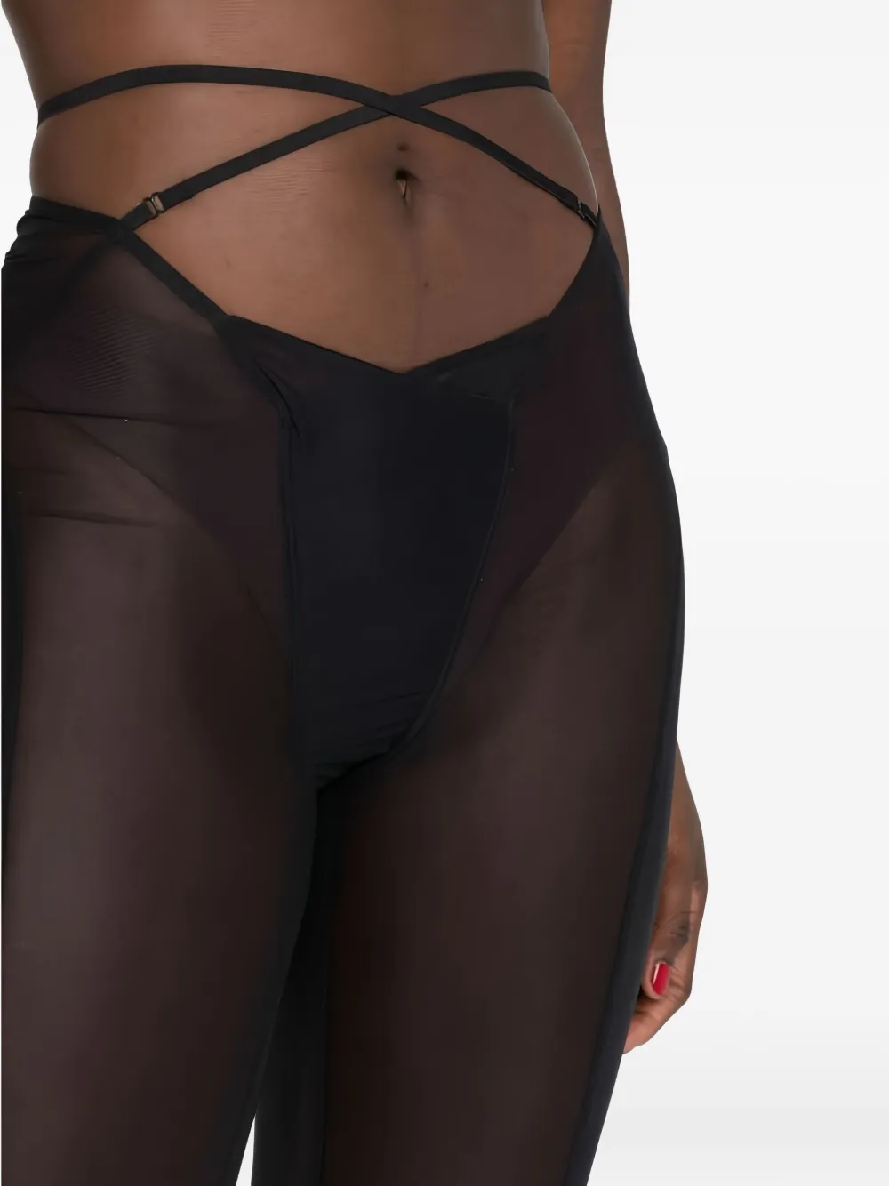 KNWLS Doorzichtige legging Zwart