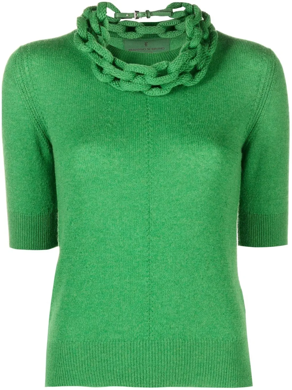 

Ermanno Scervino top de cachemira tejido - Verde