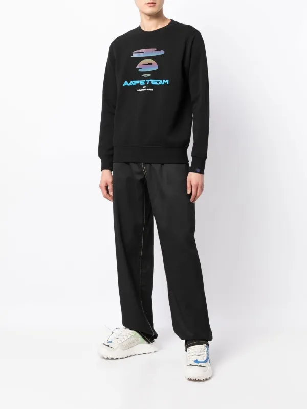 AAPE BY *A BATHING APE® グラフィック スウェットシャツ | ブラック 