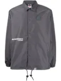 AAPE BY *A BATHING APE® logo-print shirt jacket - Grey