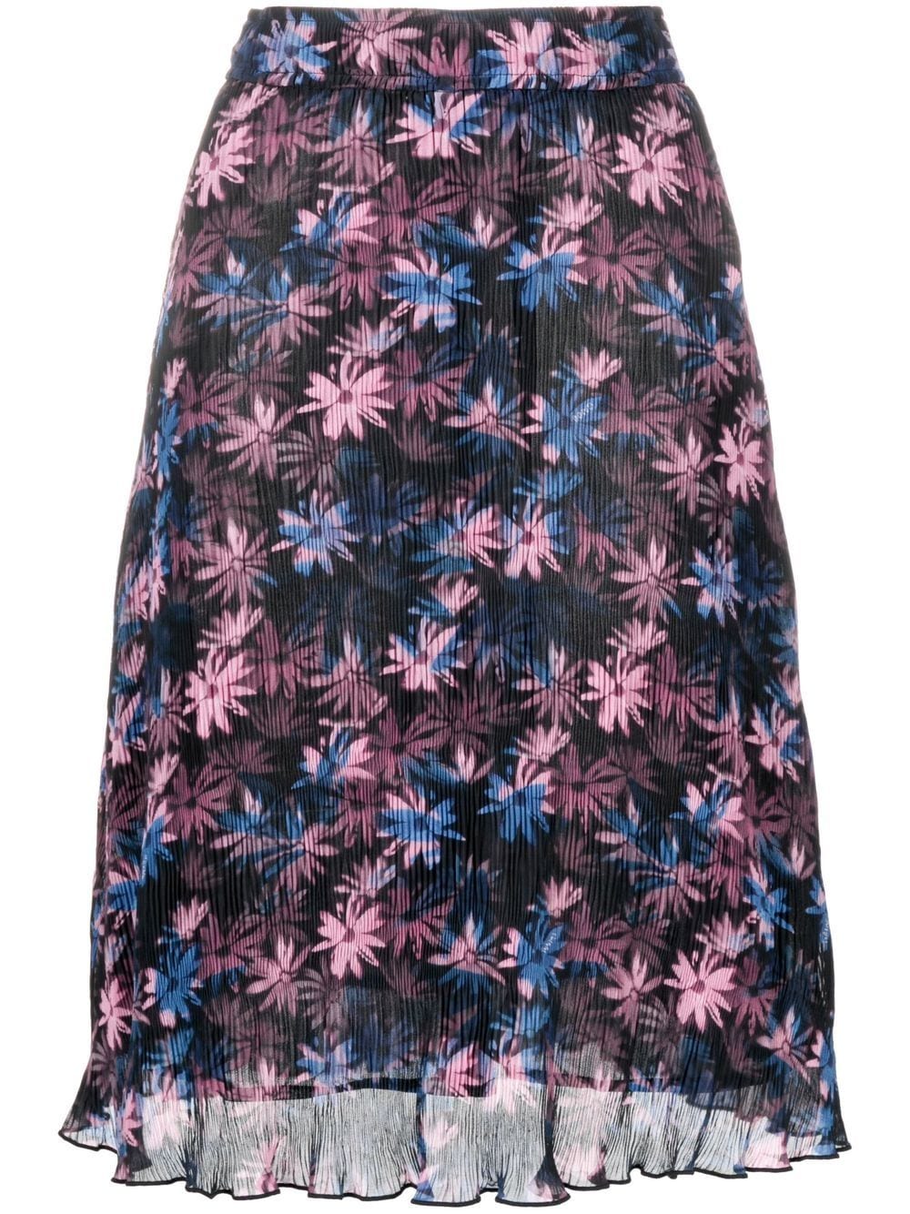 Ganni - Floral Printed Midi Skirt