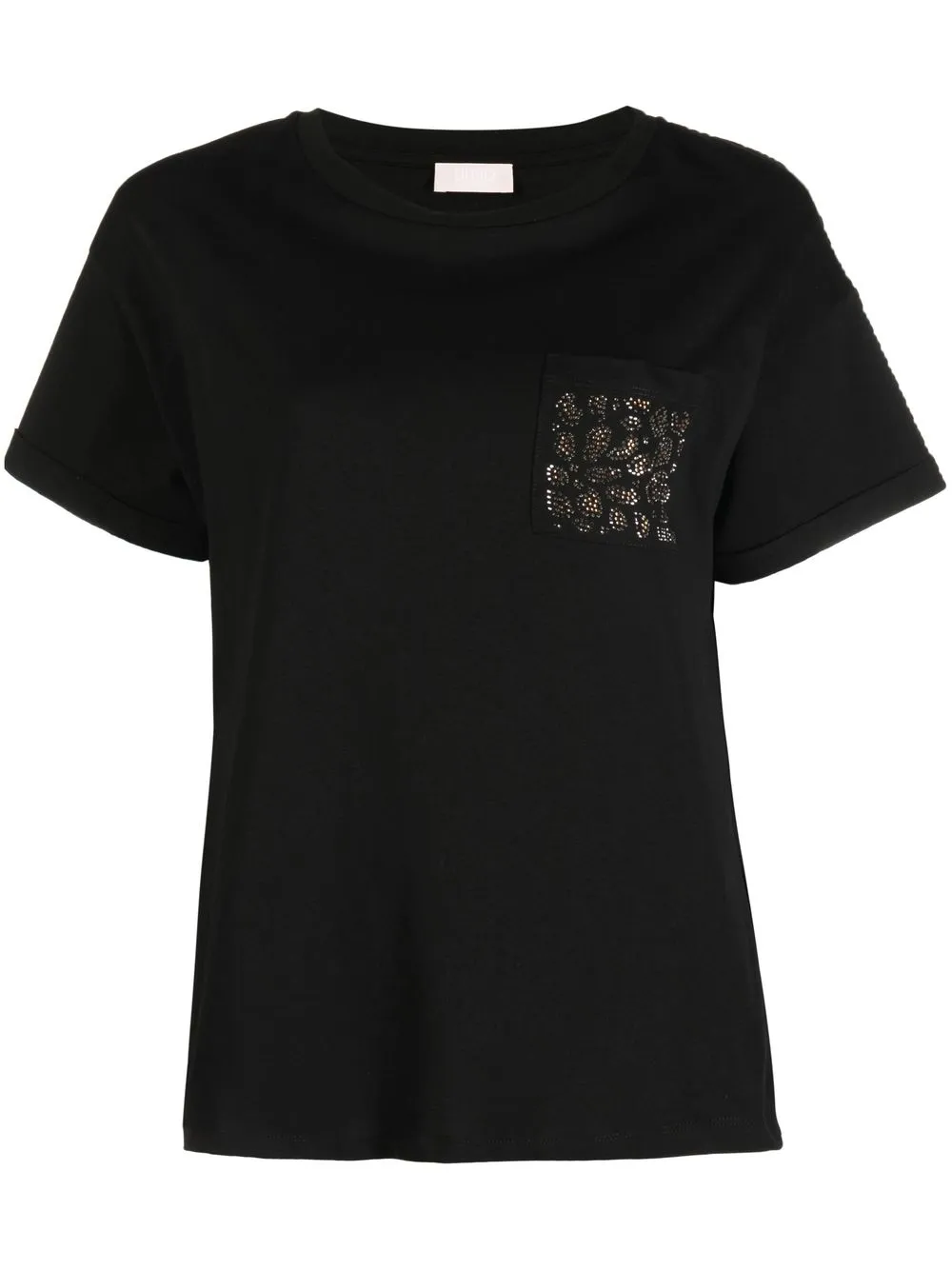 

LIU JO crystal-embellished T-shirt - Black