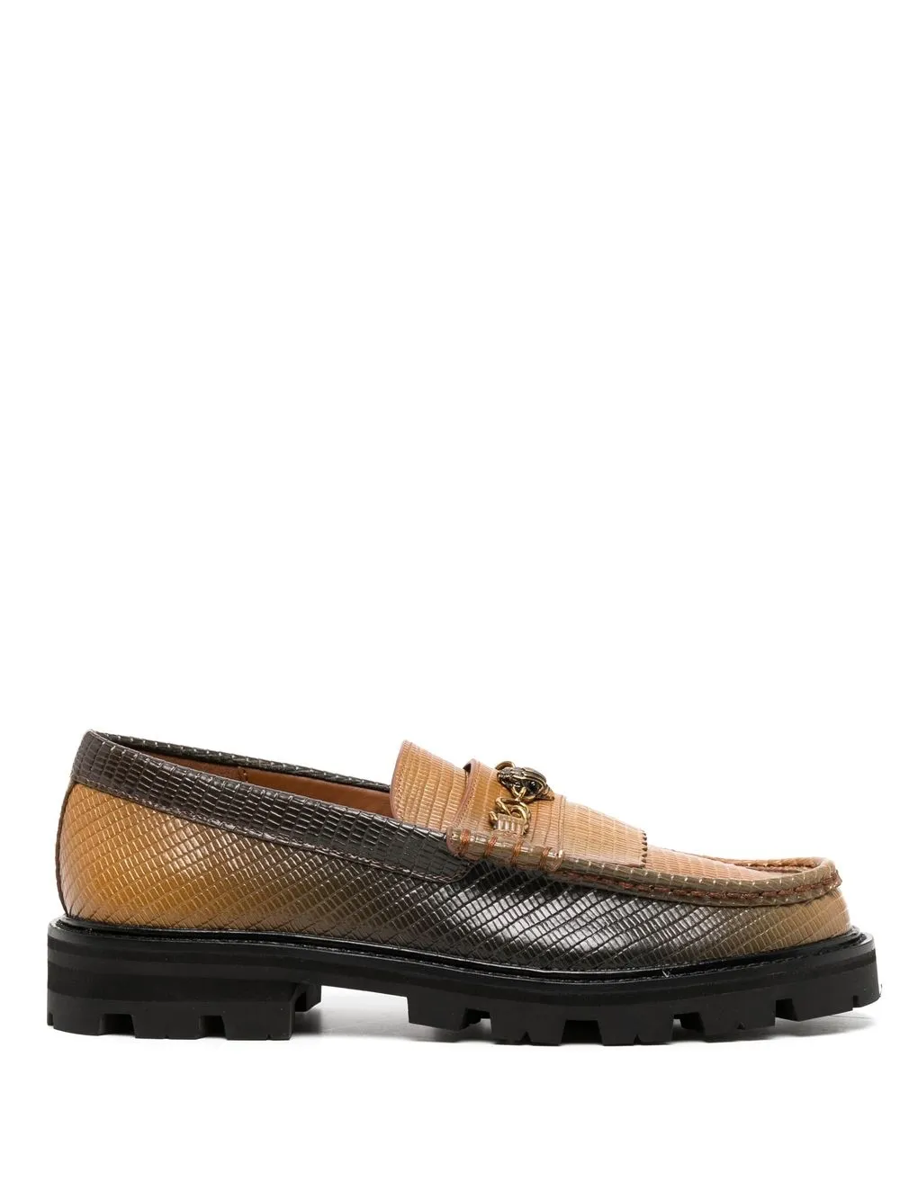 

Kurt Geiger London Carnaby gradient-effect loafers - Brown